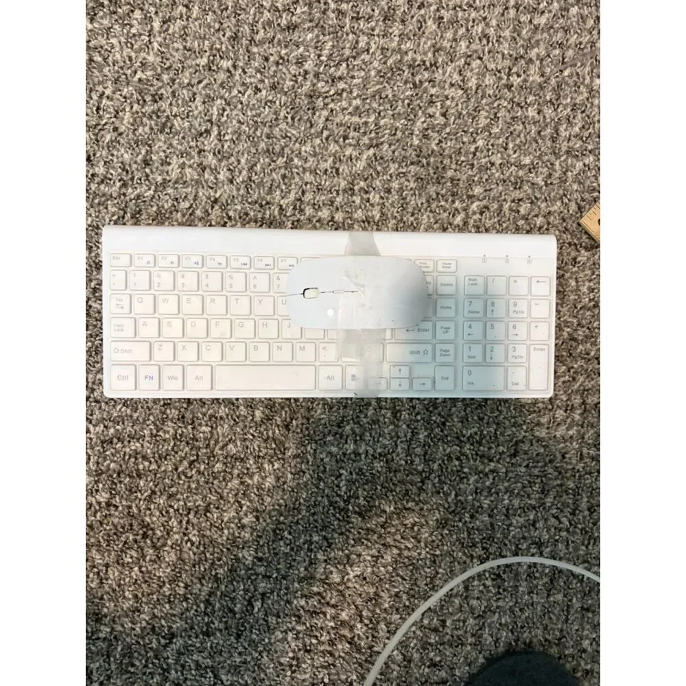 Topmate KM9000 Ultra Slim Wireless Keyboard and Mouse Combo White Silent | USB |